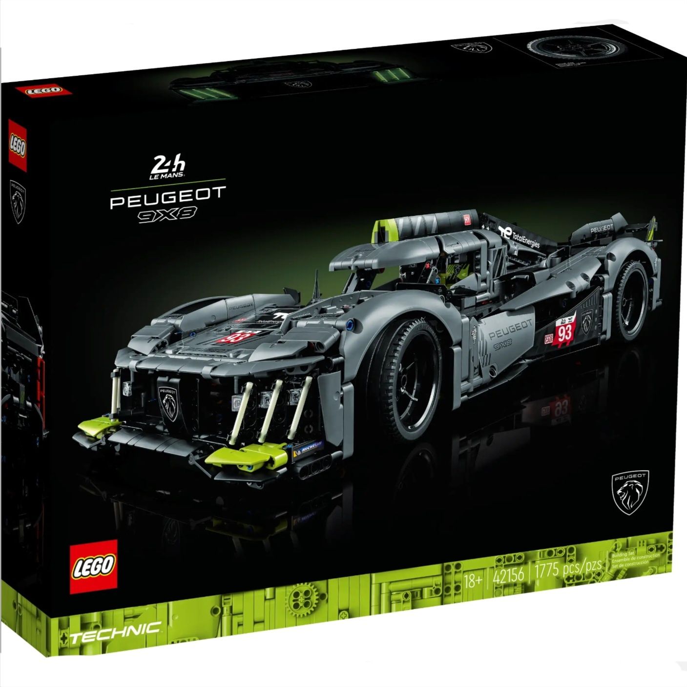 Lego 42157 - PEUGEOT 9X8 24H Le Mans Hybrid Hypercarr