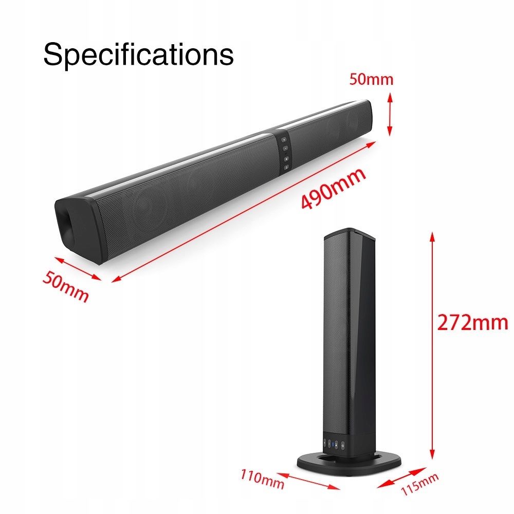 Przenośny głośnik komputerowy, sounbar, bluetooth, AUX itp.