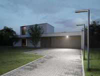 Nowoczesna aluminiowa latarnia uliczna oswietlenie led lampa Samsung