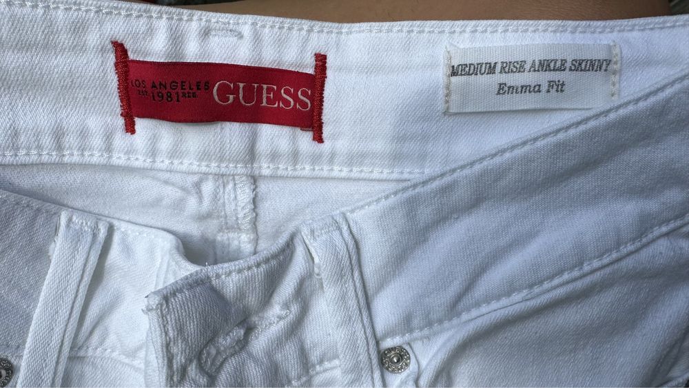 GUESS джинсы оригинал новые skinny белые