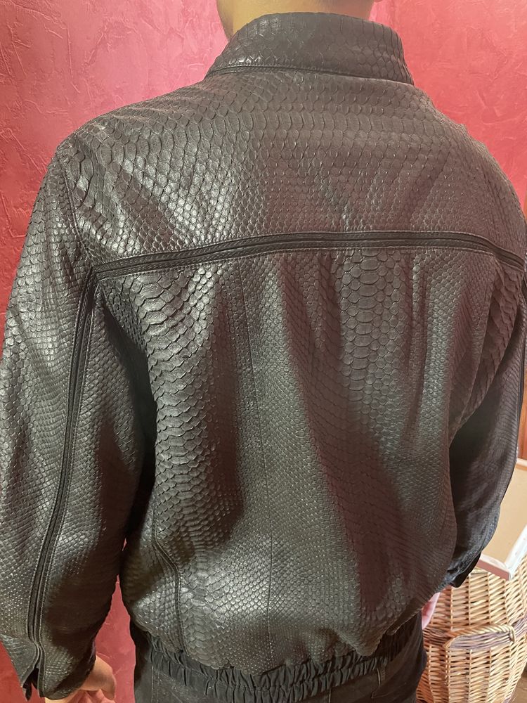 Куртка из кожи питона Stefano Ricci кожанка кожаная куртка