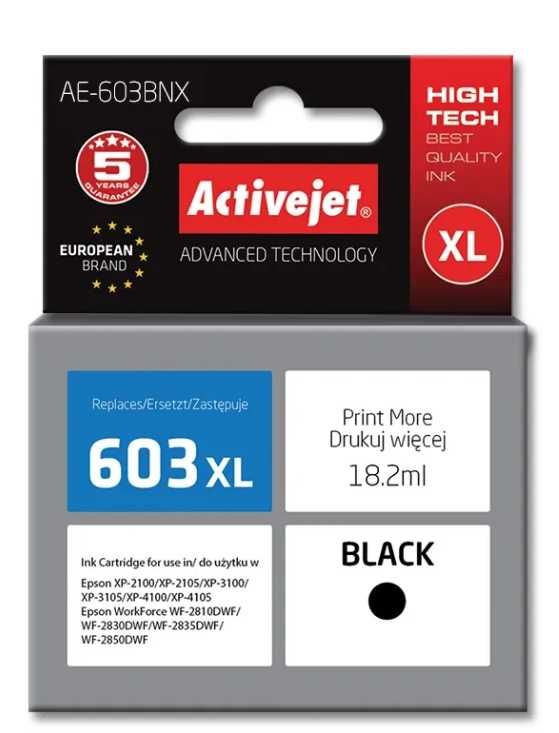 Zamiennik Epson 603XL C13T03A14010 tusz czarny marki ActiveJet