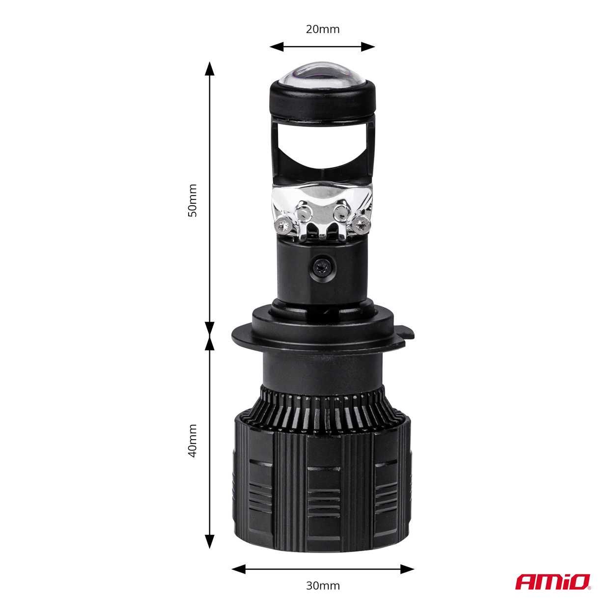 Żarówki Amio LED H7 CANBUS NS-5S-NL19-H7 Soczewka