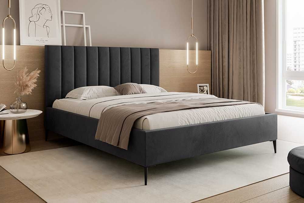 Łóżko tapicerowane NASTA Slim DARMOWA DOSTAWA z pojemnikiem na pościel