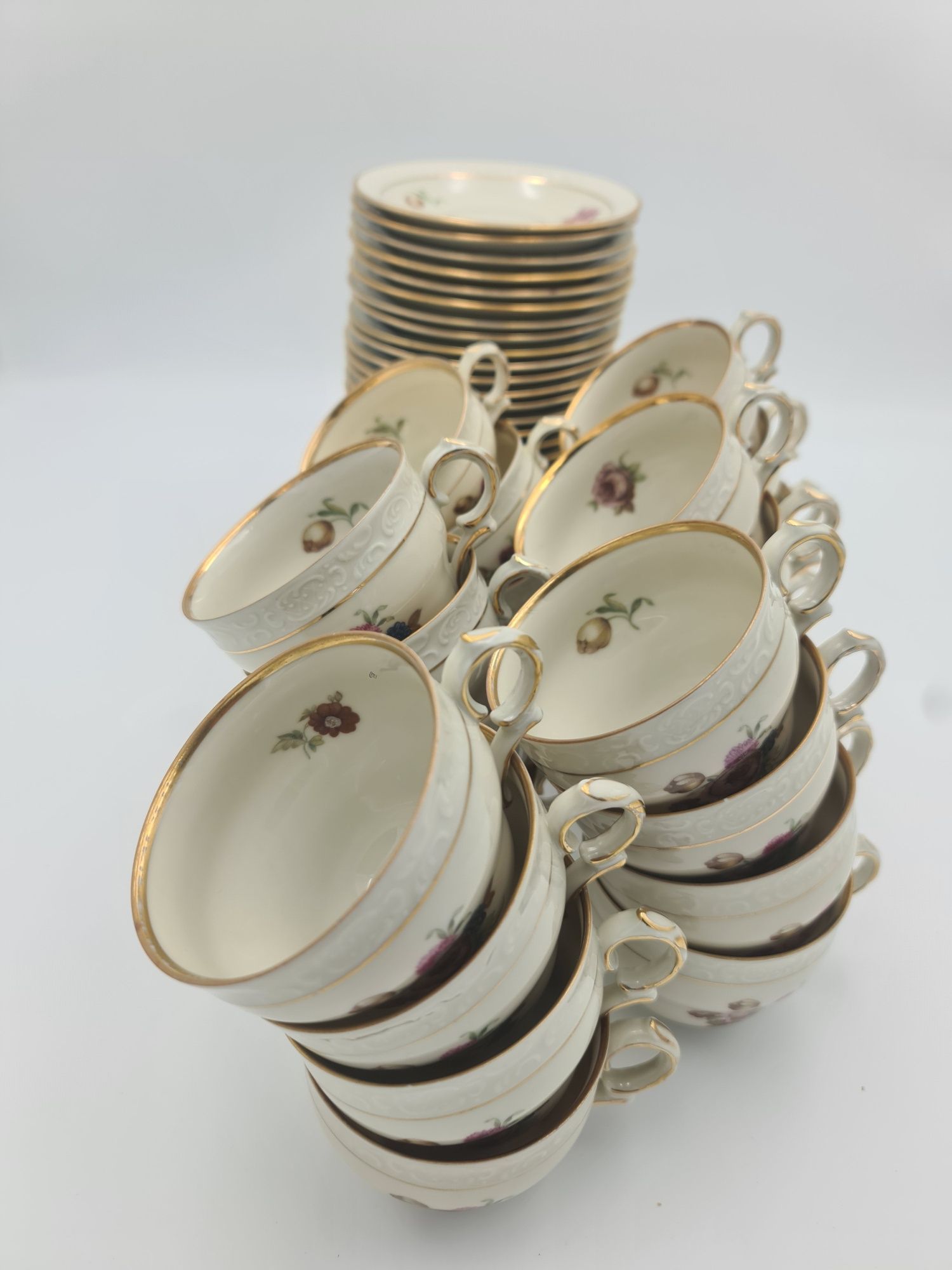 KPM Kjøbenhavns Denmark porcelana filiżanka z talerzykiem