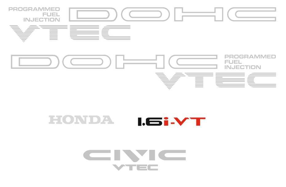 Honda Dohc vtec autocolantes
