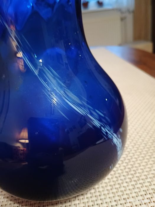 Kolorowe szkło PRL - wazon