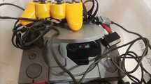 Consola oficial Sony PlayStation PS1 completa com comando