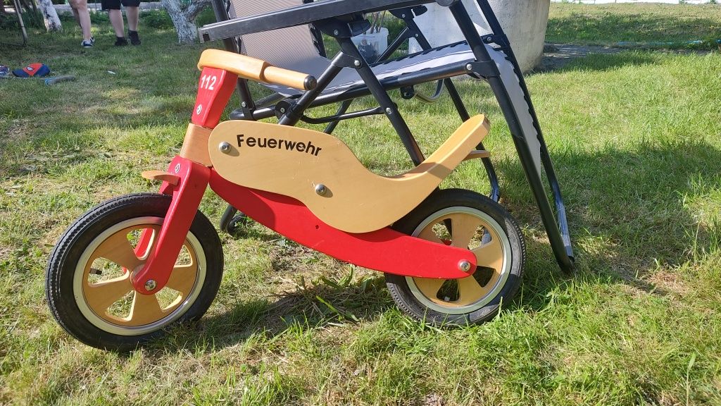 Rowerek biegowy drewniany