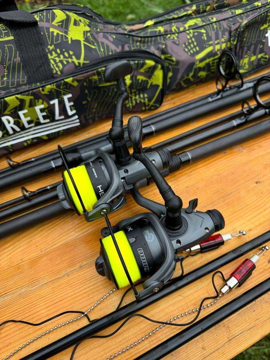 Zestaw karpiowy Hard Carp 3.6m z alarmami, gotowy zestaw wędkarski