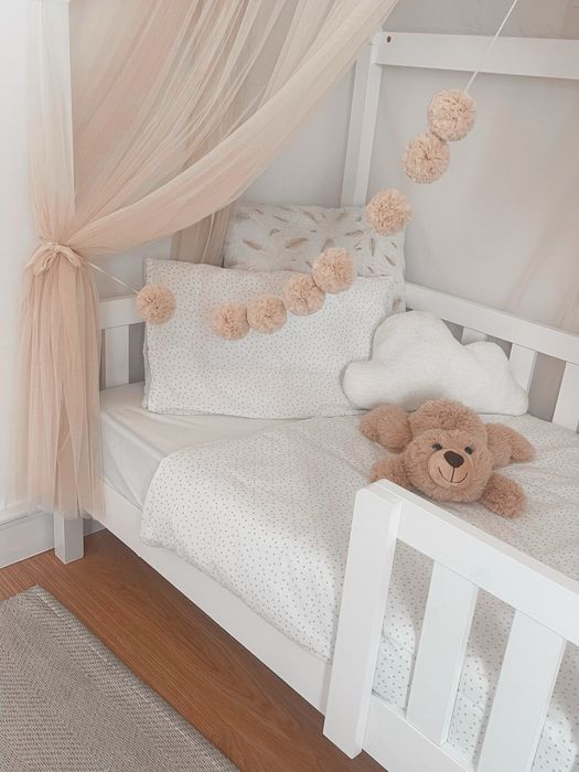 Cama Montessori Kit Bebé Criança - Dossel Especial - com colchão NOVO