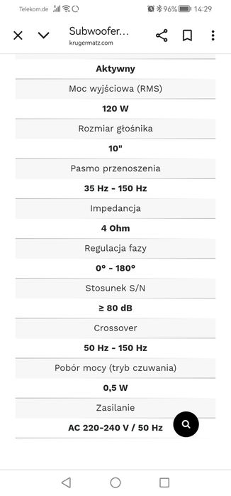 Subwoofer Aktywny- 25%