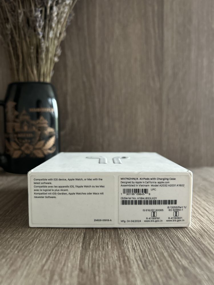 Навушники Apple AirPods 2 (MV7N2), оригінал