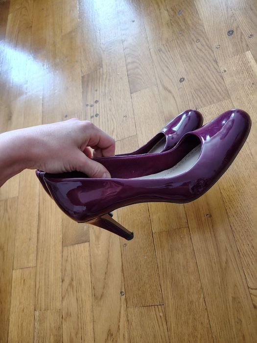 Туфлі ecco сірі 37 р., бордові Clarks 37,5 р.