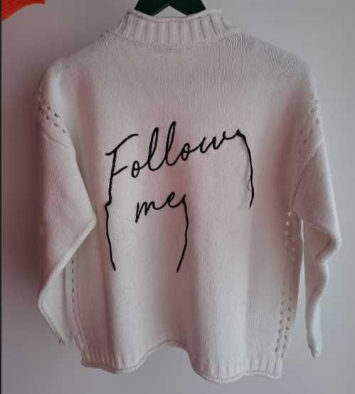 Blusa de lã branca da marca Ana Sousa