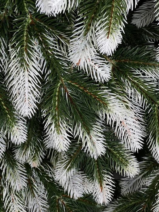 Штучна Лита Ялинка Royal VIP Зелена з Білими Кінчиками від 1,5 до 2,5