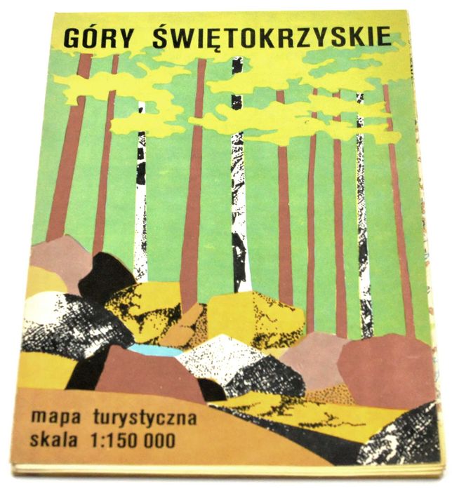 Góry Świętokrzyskie - mapa turystyczna - 1980