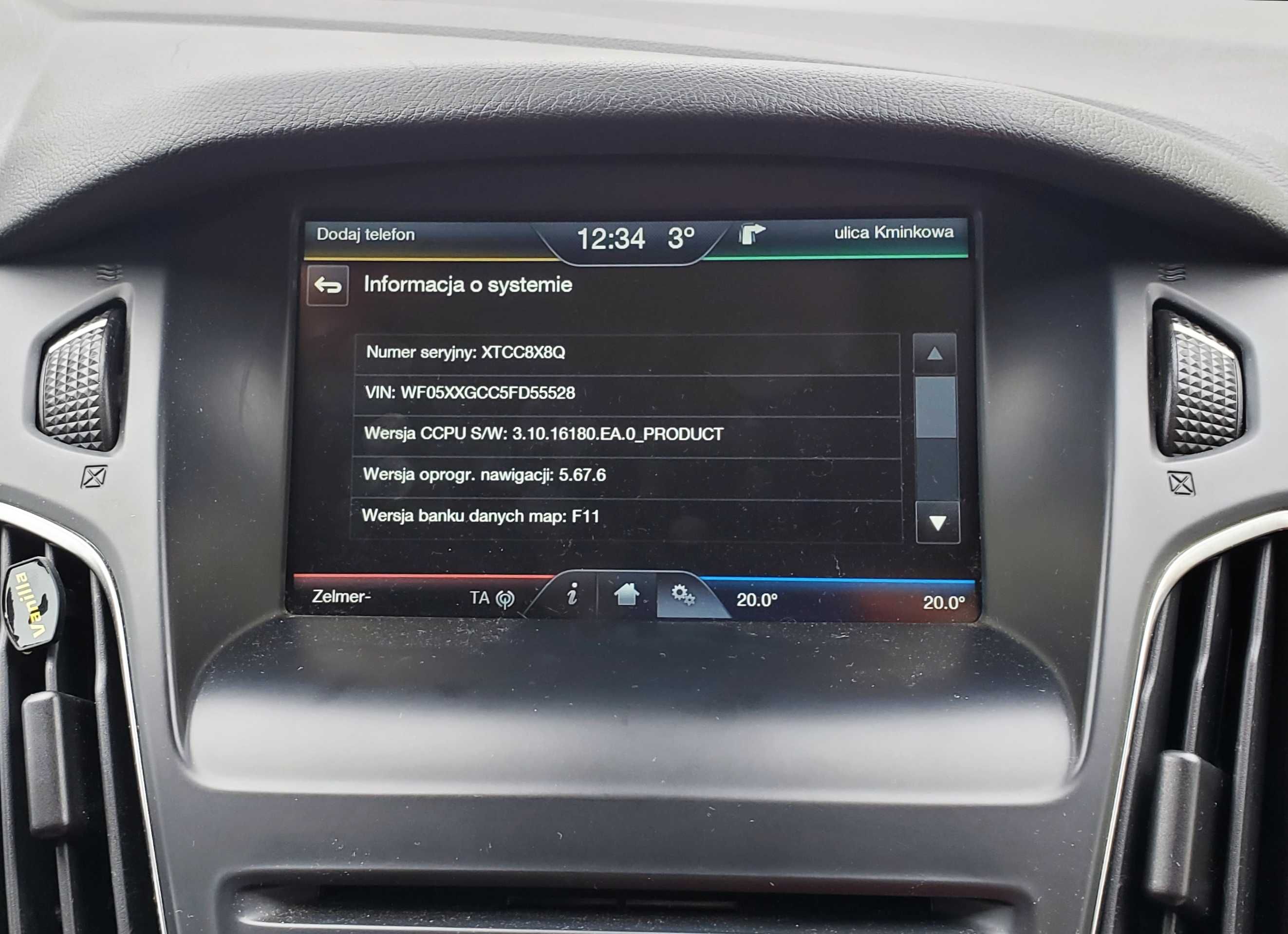 Ford SYNC2 Aktywacja NAWIGACJI Mapa EU F11 Nawigacja WROCŁAW