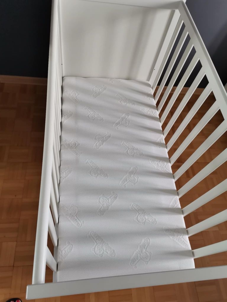 Łóżeczko dziecięce lozko 60x120 biale z materacem
