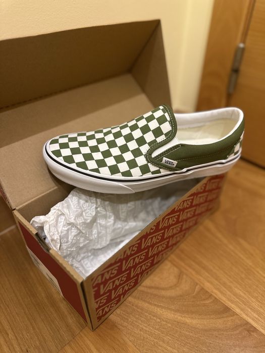 Vans slip-on theory checkerboard