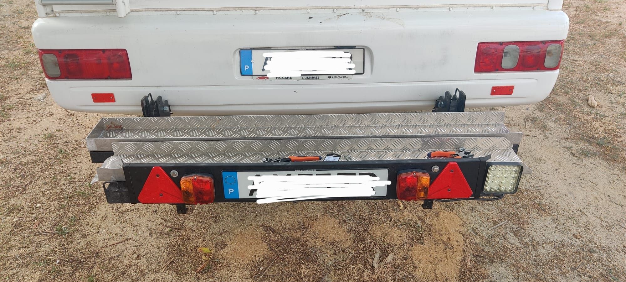 Suporte de mota para autocaravana