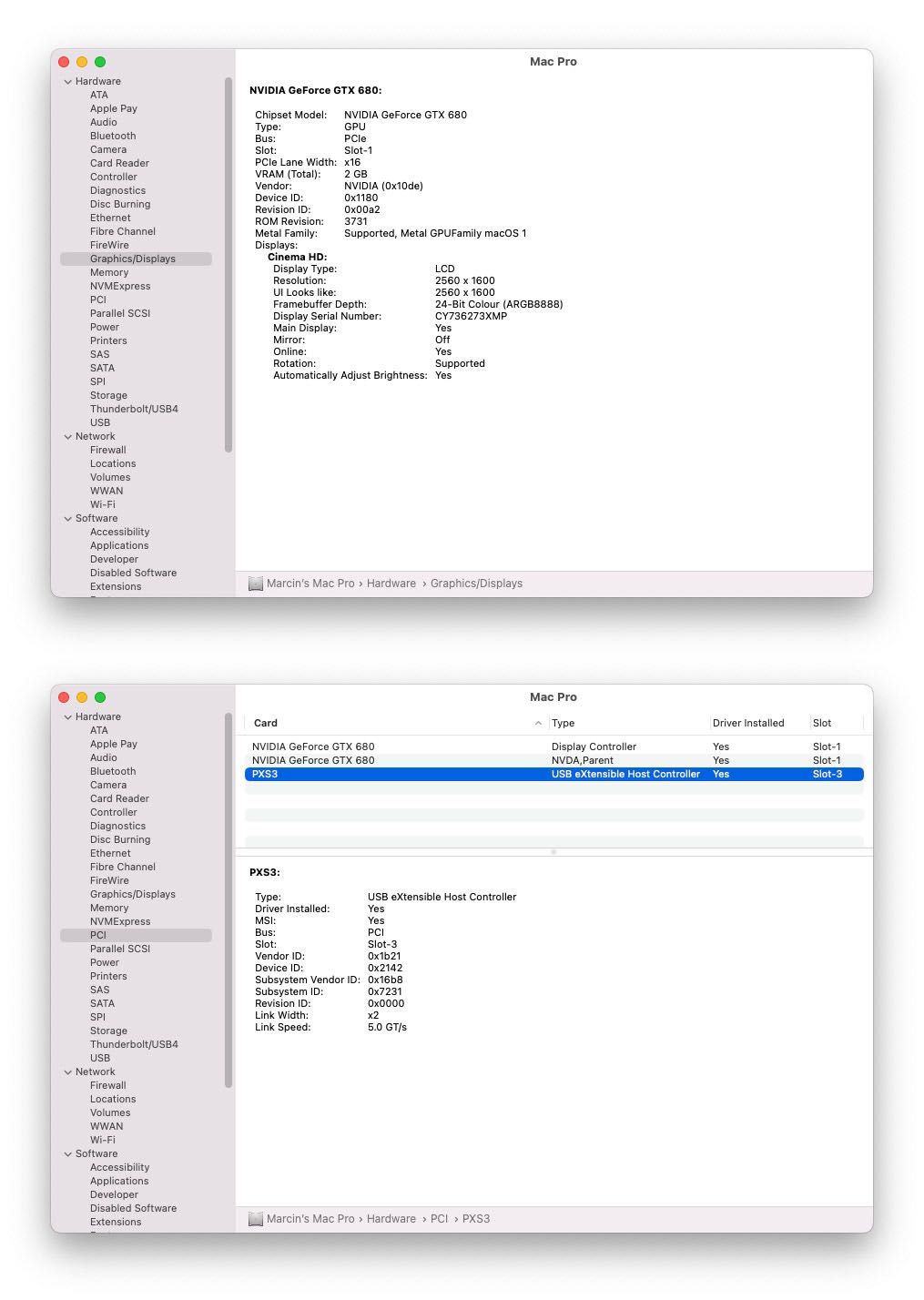 Mac Pro 5.1, 32GB RAM, 512 GB SSD, GeForce GTX 680, USB-C, RAID - Lodz