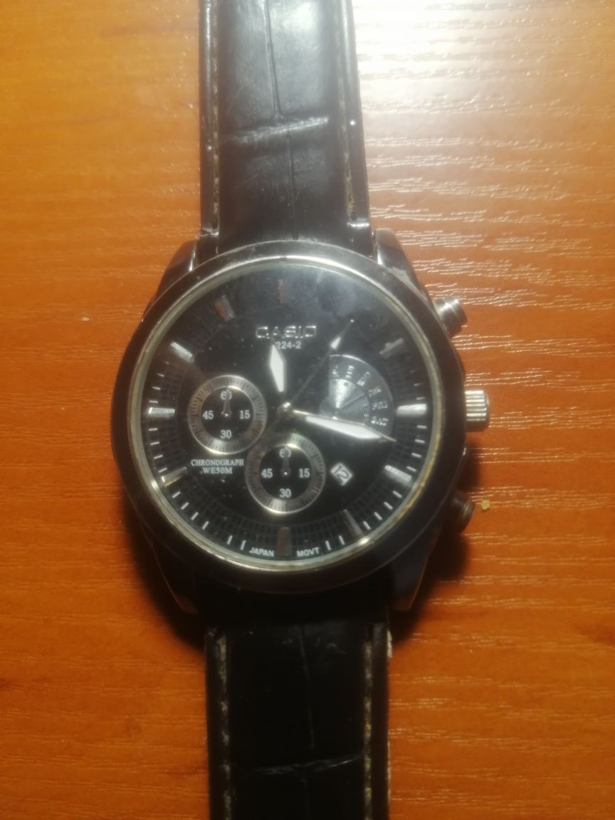 Наручний годинник Casio BEM-501L-1AVEF Чорний з сріблястим