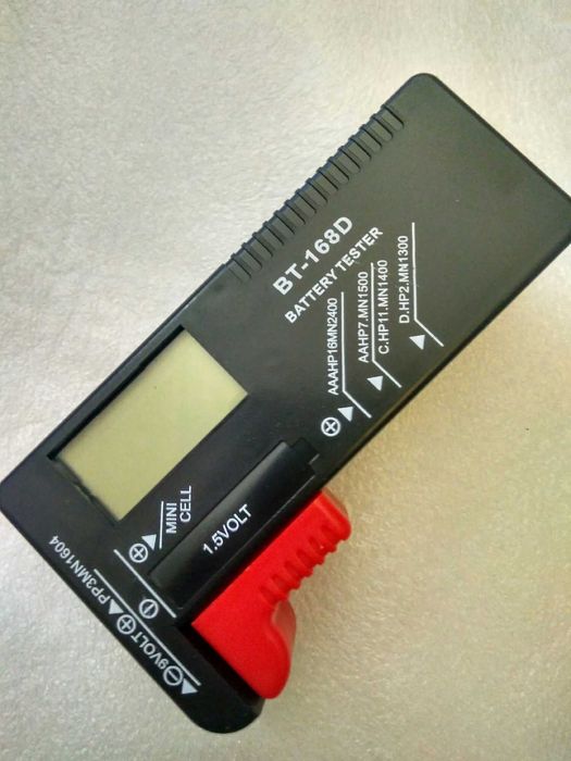 Medidor de pilhas, digital (Novo)