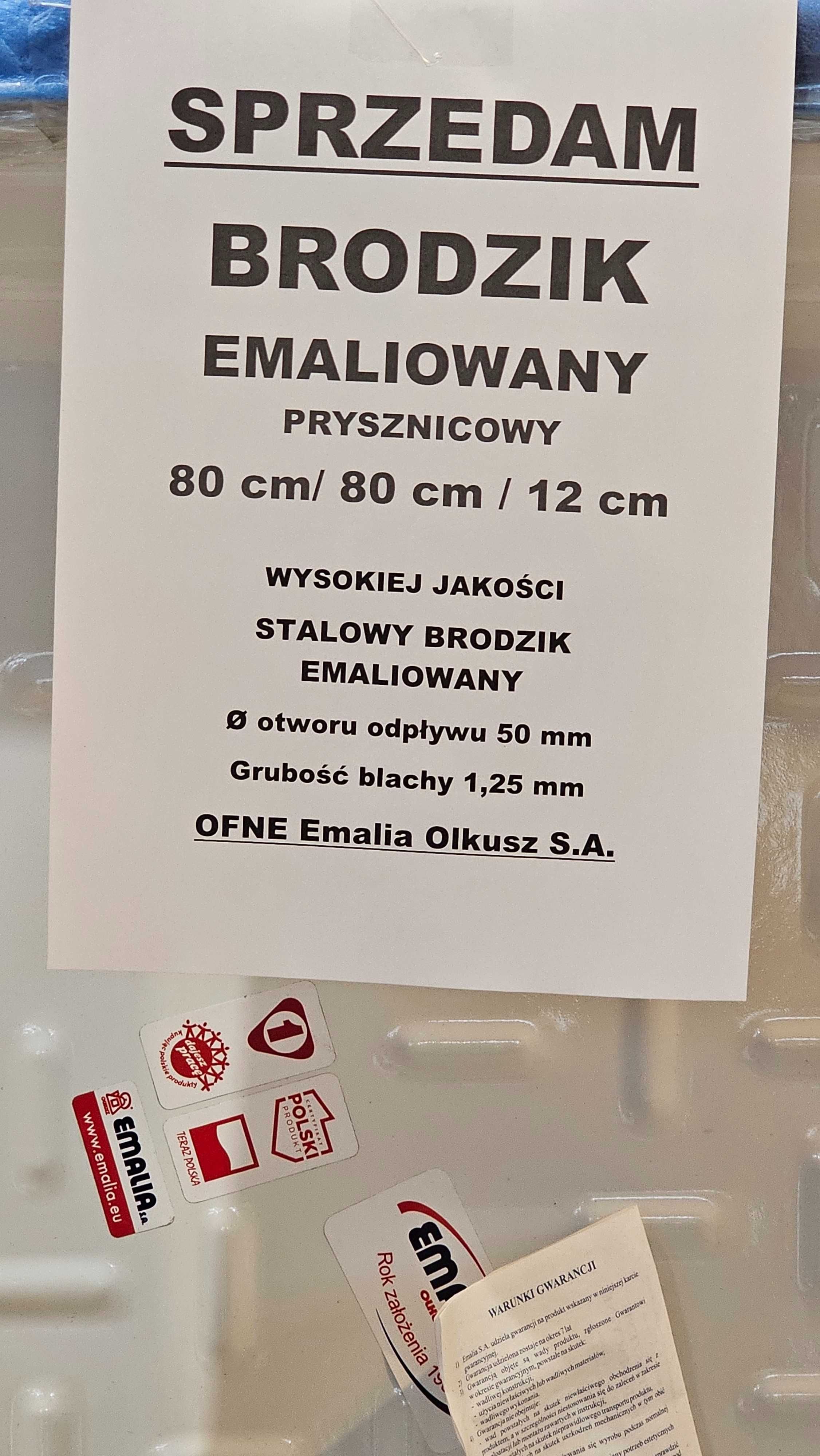 Nowy brodzik emaliowany EMALIA S.A.