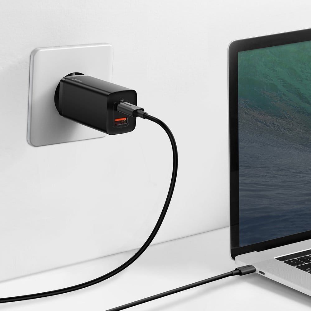 Mocna Ładowarka Baseus Gan2 Lite 65W 1xUSB 1xUSB C QC3 Sklep Warszawa