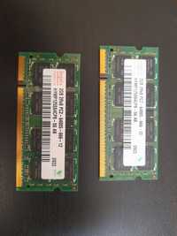 Memórias RAM 2GB + 2GB (2 unidades)