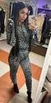 Dres La Perla komplet welur lampasy S