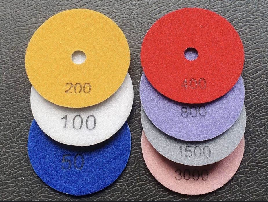 Алмазні шліфувальні диски на липучці ЧЕРЕПАШКА, черепашки.