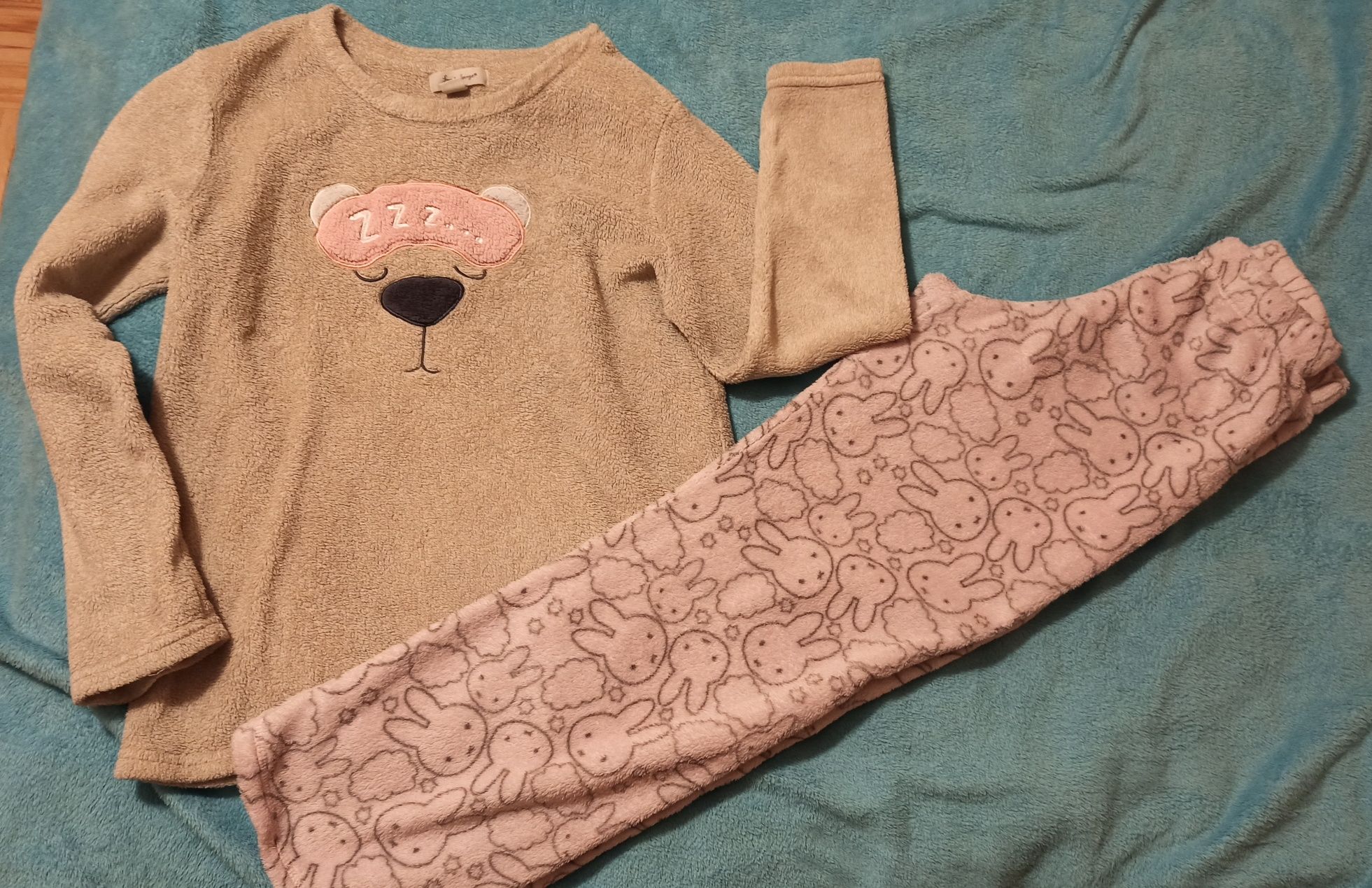 Piżama polar M 38 puszysta plusz soft Primark BDB