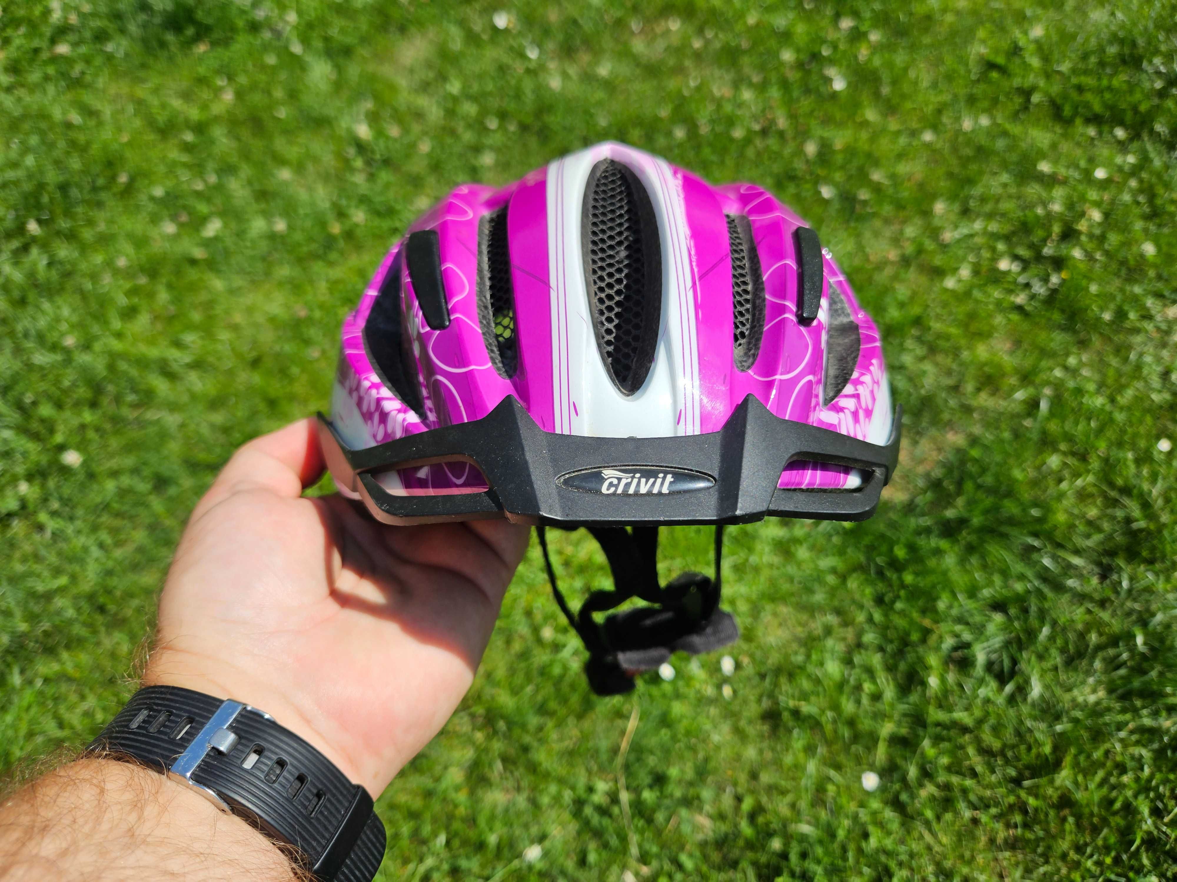 Kask Rowerowy z lampką rozm. 49-54
