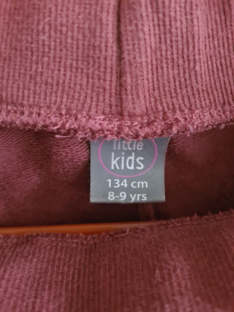 Spodnie dresowe/dresy dziewczęce little kids r. 134 bdb
