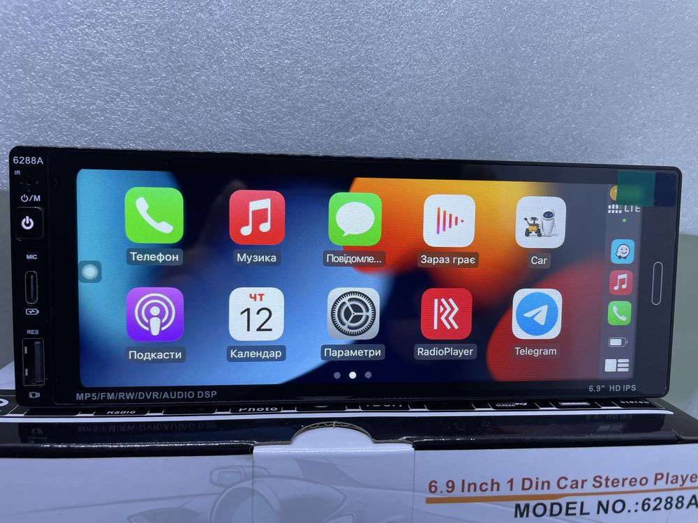 Автомагнітола 1 DIN Pioneer 6288 ОЗУ 2/32ГБ Android Wi Fi  Gps CarPlay