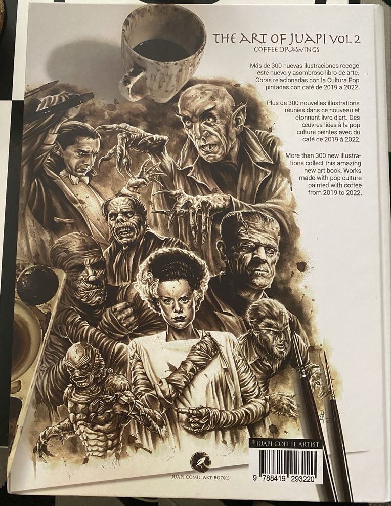 Vendo livro “The Art Of Juapi”- coffee drawings