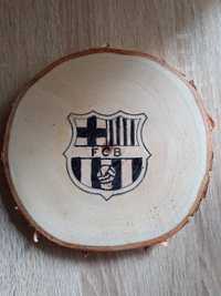 Fc Barcelona. Plaster drewna dekoracyjny ozdobny.