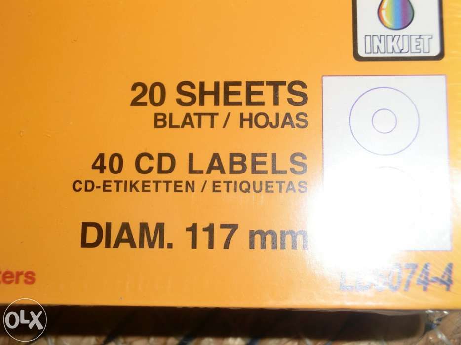 Etiquetas para cd/dvd