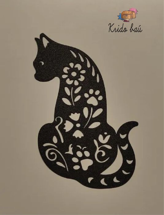 Quadro - Silhueta de Gato para parede