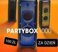 Wynajem głośnik JBL Partybox 1000 ////     100 ZŁ ZA DZIEŃ