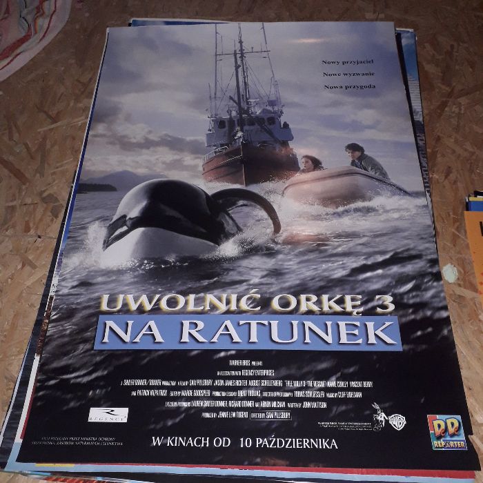 Plakat Filmowy Uwolnić orkę 3 , kinowy plakat, UNIKAT