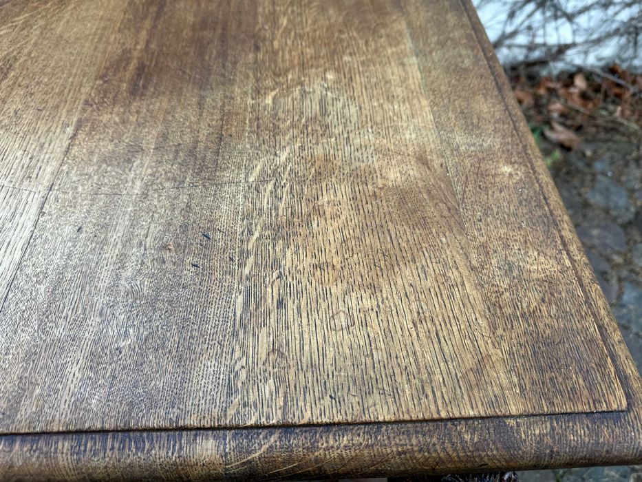 Stary Stol Eklektyczny Antyk Masywne Drewno