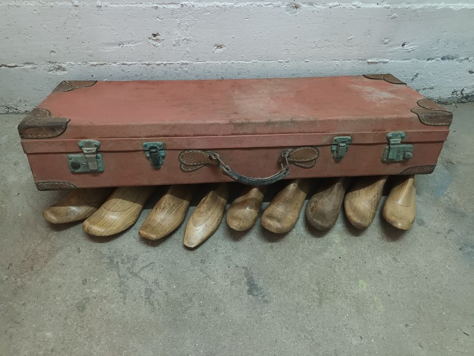 Mala de amostras de sapatos