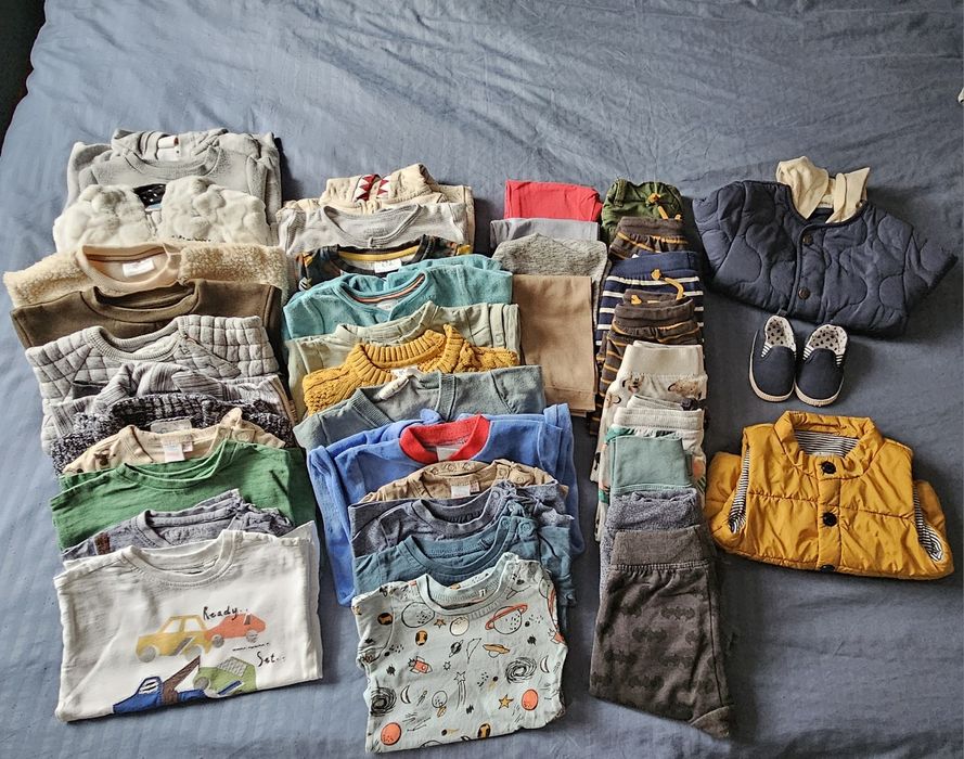 Ubranka dla chłopca r 74  jesienno wiosenne  stan bd