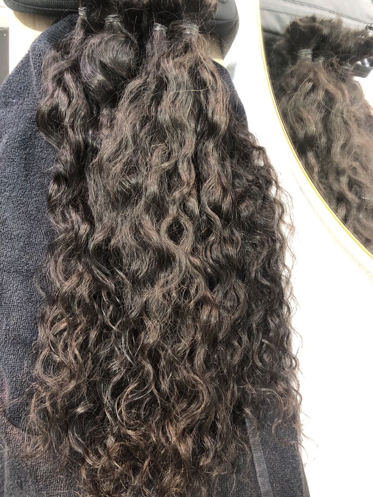 Cabelo humano cacheado