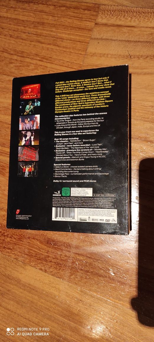 4 DVD'S Rolling Stones Four Flicks
