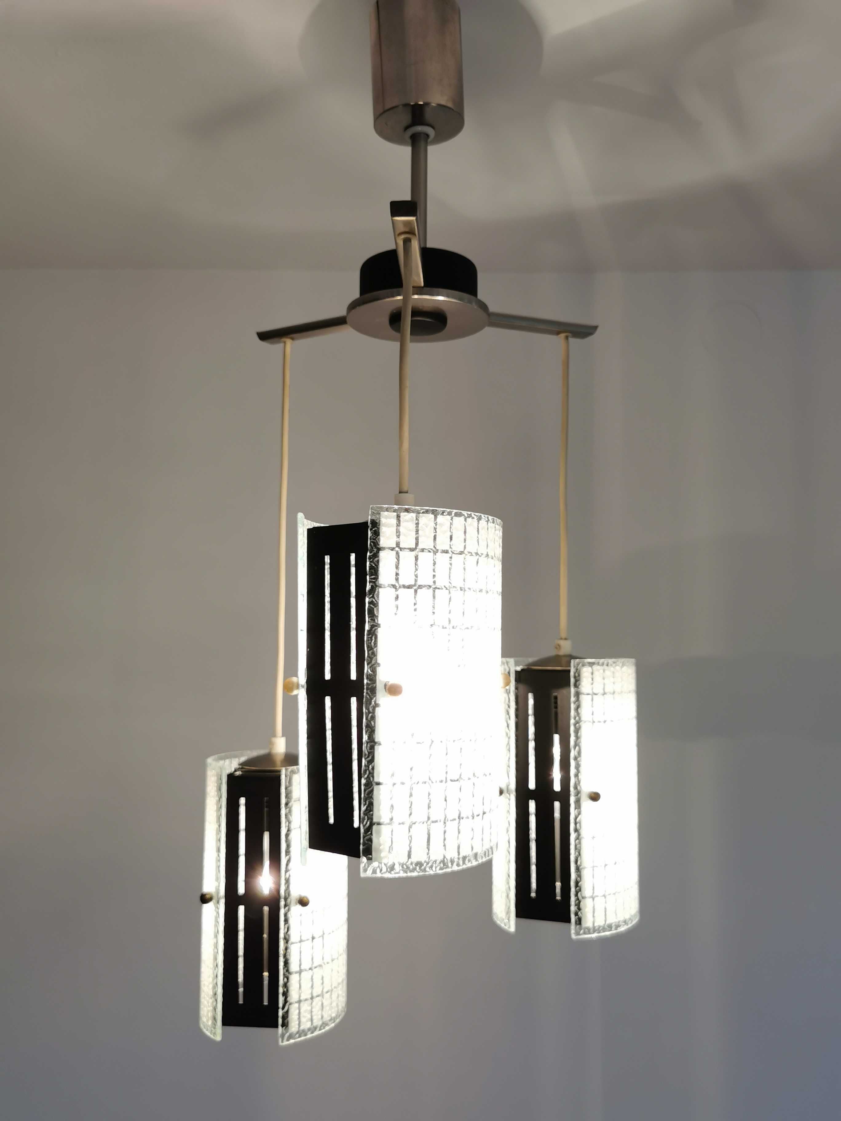 Lampa sufitowa w stylu MId Century, Niemcy '70, PRL Design, RETRO
