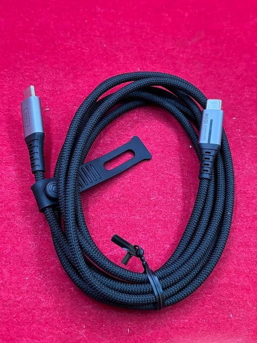 kabel iniu usb - usb typ c długość przewodu 2 m czarny moc 100 w